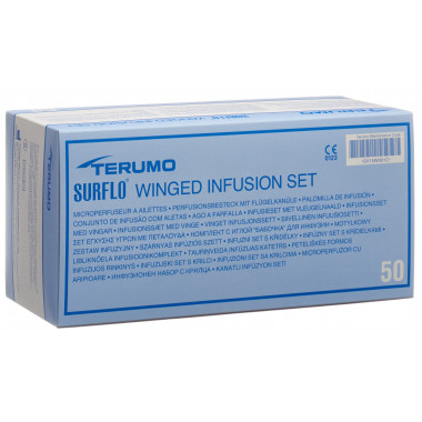 Terumo Surflo Sicherheits-Perfusionsbesteck mit Flügelkanüle 25G 0.5x19mm orange