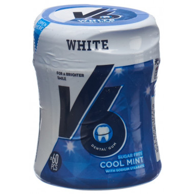 V6 White chewing gum Cool Mint