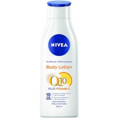 NIVEA BODY lotion corp raffermis Q10energy