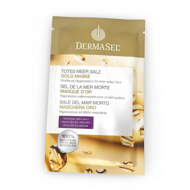 DermaSel Maske Gold deutsch/französisch/italienisch