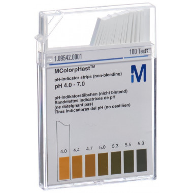 Merck bâtonnets indicateur pH 4-7