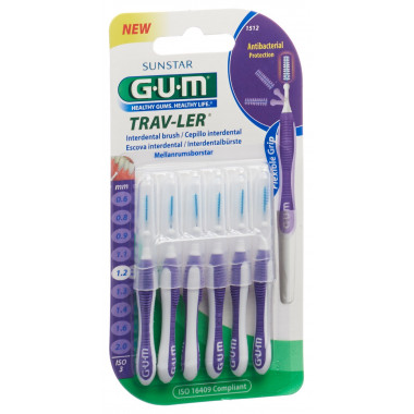 GUM Trav-Ler 1.2mm ISO 3 cylindric violet