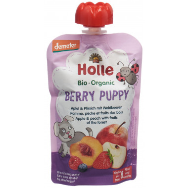 HOLLE Berry Puppy pouchy pom pêche frui bois