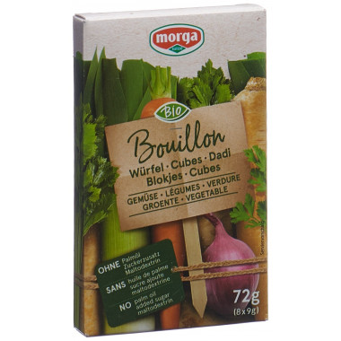 MORGA Cubes Bouillon légumes go clean bio