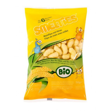 SMELTIES flips de maïs bio avec millet