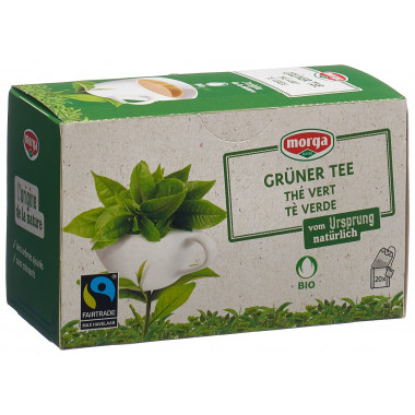 MORGA thé vert a/p bio fairtrade bourgeon