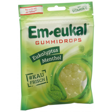 Soldan Em-eukal gum drops d'eucalyptus menthol sucré