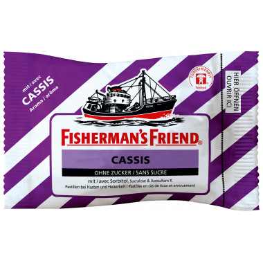 FISHERMAN'S FRIEND cassis s sucre av sorbitol