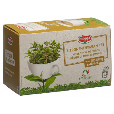 Zitronenthymian Tee mit Hülle Bio Knospe