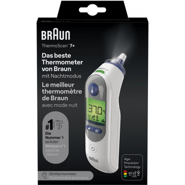 Braun ThermoScan 7 + IRT 6525 avec AgePrecision et mode nuit