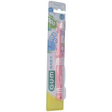 GUM Baby brosse à dents 0-2 ans bleu clair