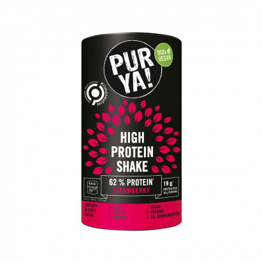 Purya! Vegan High Protein Shake strawberry bio