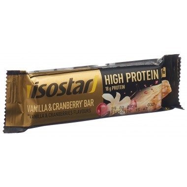 Isostar High Protein barre vanilla & cranberry
