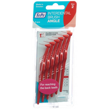 TEPE Angle brosse interdentaire 0.5mm rouge