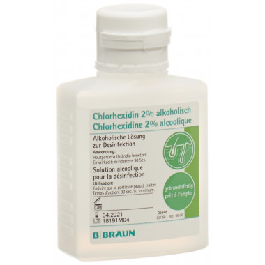 B. Braun Chlorhexidine 2 % incolore 