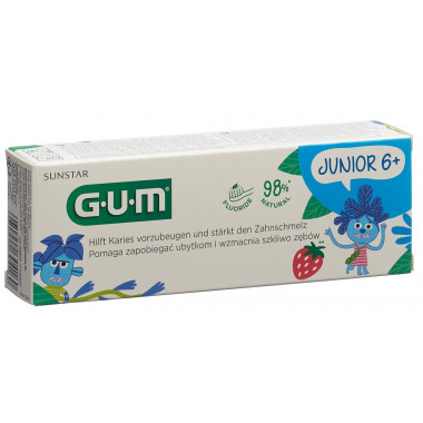 GUM Junior dentifrice dès 6+ ans fraise 
