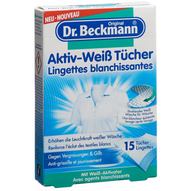 Dr Beckmann Lingettes blanchissantes