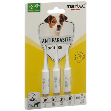 MARTEC PET CARE spot ANTIP <15kg chiens 3 x 1.5 ml