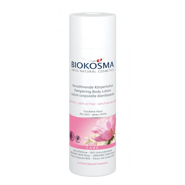 Biokosma Lotion corporelle rose musquée BIO & fleur de sureau BIO