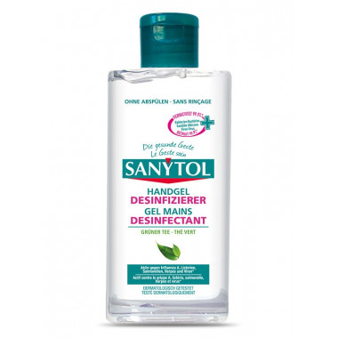 Sanytol gel désinfectant mains thé vert
