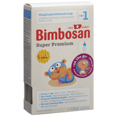 Bimbosan Super Premium 1 lait pour nourrissons portions de voyage