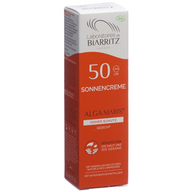 BIARRITZ Crème solaire Visage SPF50 s parfum