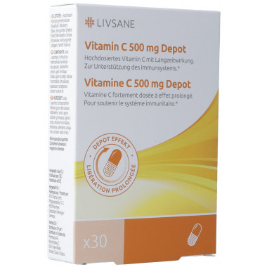 Livsane Vitamine C dépôt caps 500 mg 