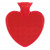 Fashy bouillotte coeur 0.7l rainures 2 côtés rouge thermoplastique