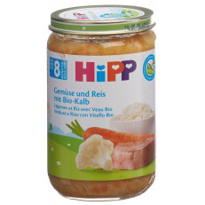 HIPP légumes et riz avec veau 8m bio