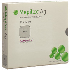 MEPILEX (IP) Ag pans hydroc Saf 10x10cm sili
