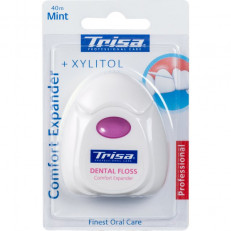 TRISA fil dentaire Pro White 40m mint Xylitol