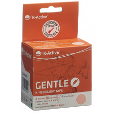 K-Active Kinesiology Tape Gentle 5cmx5m beige sensitive box