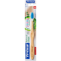 Trisa Natural Clean brosse à dents bois Young soft