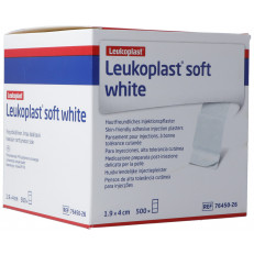 Leukoplast soft white pansement pour injections 1.9x4cm
