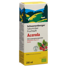 SCHOENENBERGER Acérola suc plantes fraî Bio 