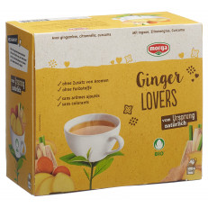 Morga thé Ginger Lovers avec pelliante bio bourgeon