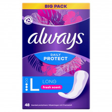 always protège-slip Daily Protect Long avec parfum fraîcheur BigPack