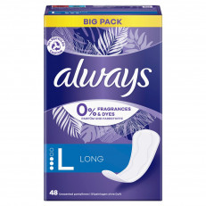 always protège-slip Daily Protect Long 0% parfums & colorants BigPack