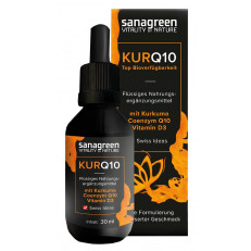 KurQ10 SANAGREEN extrait de Curcuma micellaire avec Q10 et D3