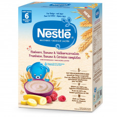 Nestlé Bouillie lactée framboise banane & céréales complètes 6 mois