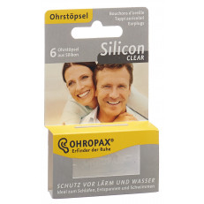 Ohropax silicon clear sourdines