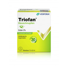 Triofan (R) Rhume des foins gouttes oculaires antiallergiques