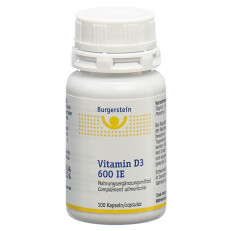 BURGERSTEIN Vitamin D3 caps 600 UI