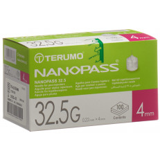 Terumo Pen Nadel NANOPASS 32.5G 0.22x4mm Kanüle für Injektions-Pen