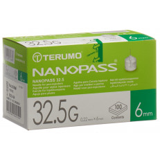 Terumo Pen Nadel NANOPASS 32.5G 0.22x6mm Kanüle für Injektions-Pen