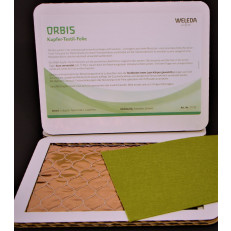 ORBIS feuille-textile-cuivre vert
