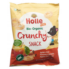 HOLLE Bio-Crunchy Snack pomme canelle
