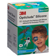 3M Opticlude Silicone pansement orthoptique Midi
