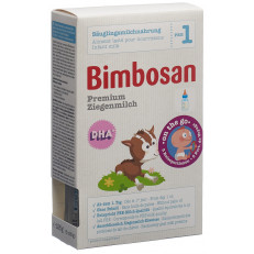 Bimbosan Premium lait de chèvre 1 lait de nourrissons portions de voyag