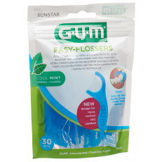 GUM Easy-Flossers soie dentaire sticks cool mint